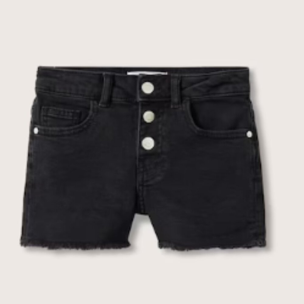 MANGO KIDS Frayed hem denim shorts